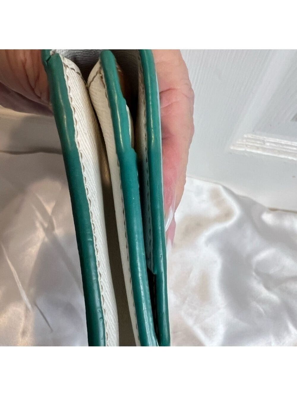 FURLA AUTHENTIC LONG BLUE ZIP AROUND WALLET - Picture 7 of 14